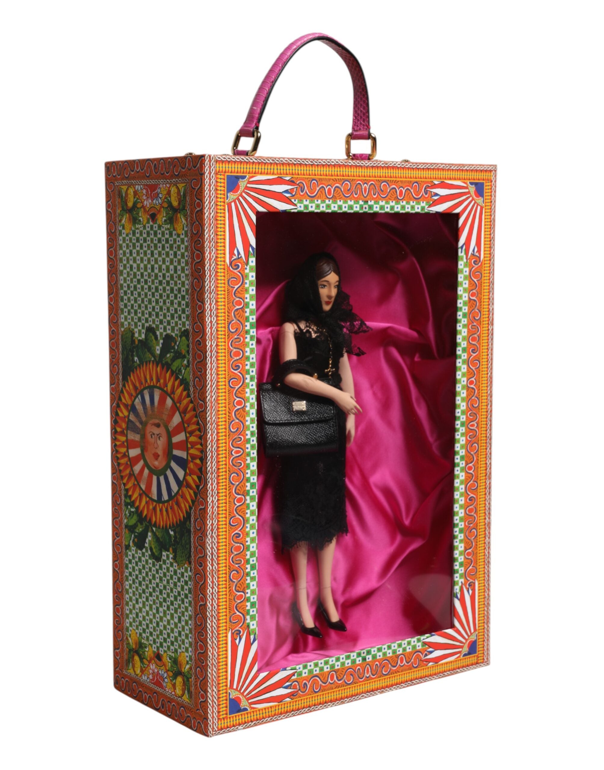 Dolce & Gabbana Dolce & Gabbana Black Dress Ceramic Porcelain Fashion Leather Sicily Women's Dolls