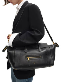 Celine Women Medium Luggage Bag In Soft Glossy Lambskin