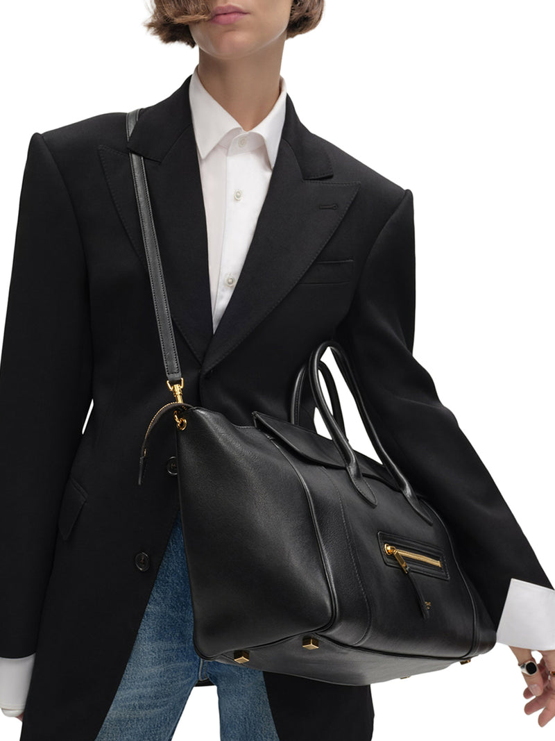 Celine Women Medium Luggage Bag In Soft Glossy Lambskin