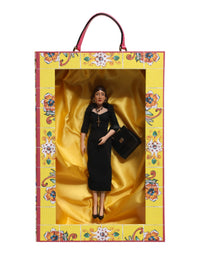 Dolce & Gabbana Dolce & Gabbana Black Dress Ceramic Porcelain Fashion Leather Sicily Women's Dolls