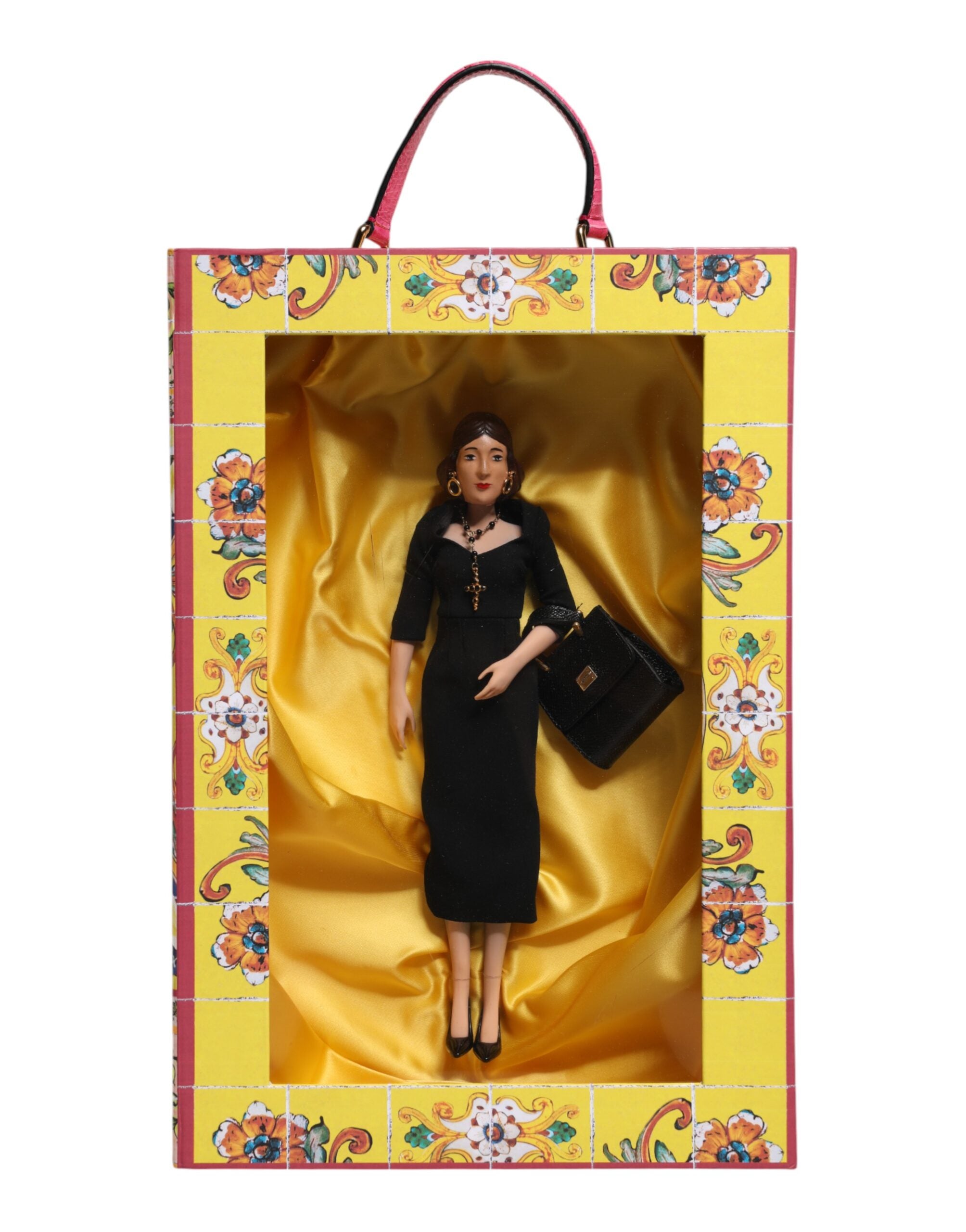 Dolce & Gabbana Dolce & Gabbana Black Dress Ceramic Porcelain Fashion Leather Sicily Women's Dolls