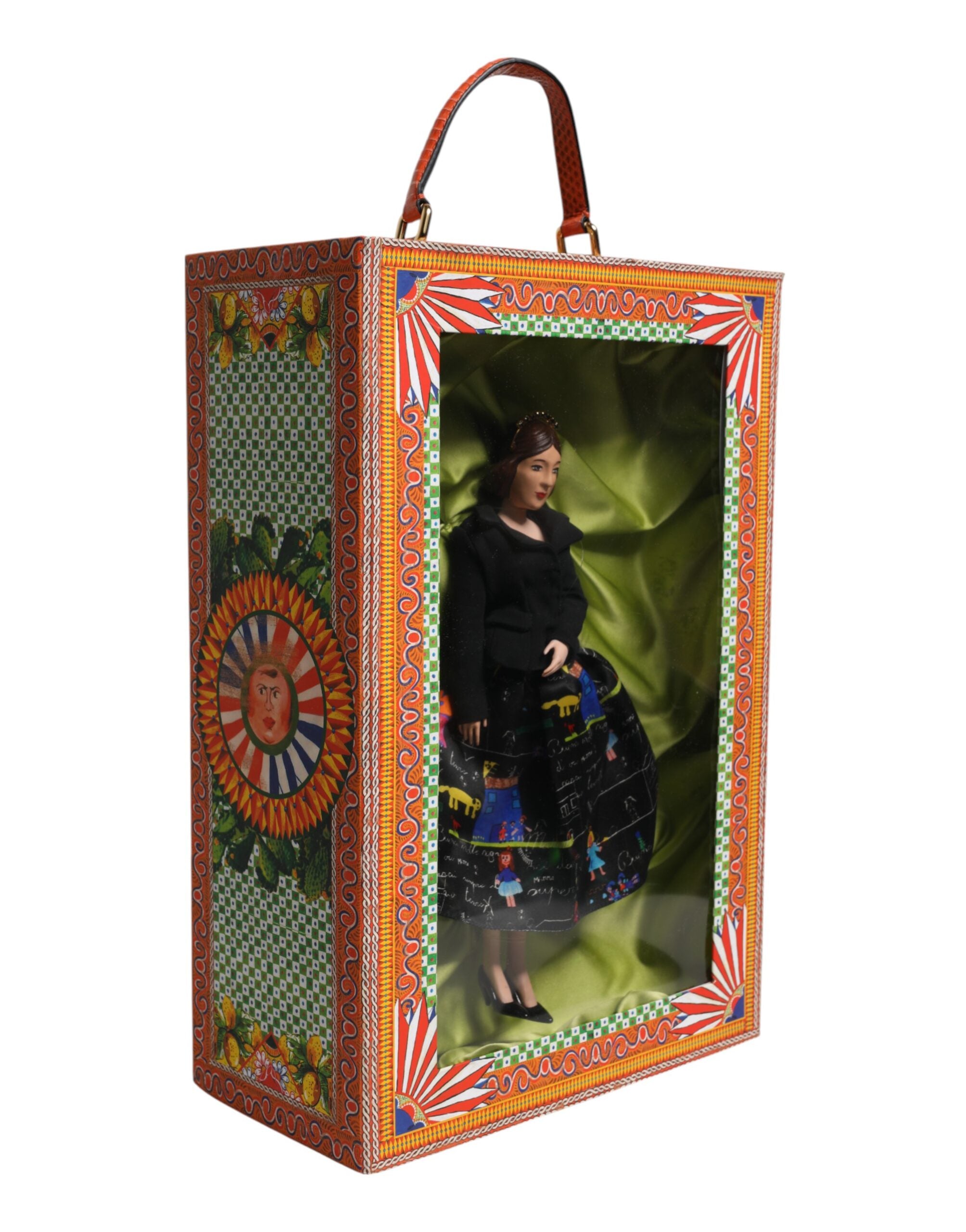 Dolce & Gabbana Dolce & Gabbana Black Dress Ceramic Porcelain Fashion Leather Sicily Women's Dolls