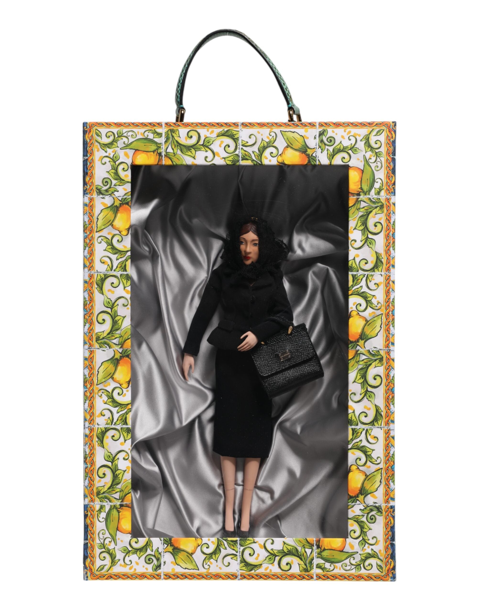 Dolce & Gabbana Dolce & Gabbana Black Dress Ceramic Porcelain Fashion Leather Sicily Women's Dolls