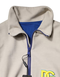 Dolce & Gabbana Multicolor Polyester Full Zip Bomber Men's Jacket