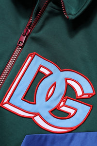 Dolce & Gabbana Multicolor Cotton Logo Full Zip Men's Jacket