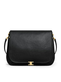 Celine Celine Women Triomphe Soft Saddlebag In Soft Polished Calfskin