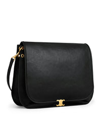 Celine Celine Women Triomphe Soft Saddlebag In Soft Polished Calfskin