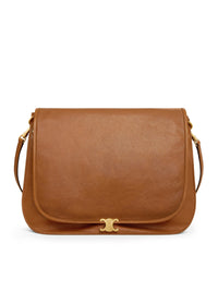 Celine Celine Women Triomphe Soft Saddlebag In Soft Polished Calfskin