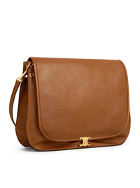 Celine Celine Women Triomphe Soft Saddlebag In Soft Polished Calfskin
