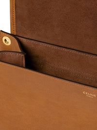 Celine Celine Women Triomphe Soft Saddlebag In Soft Polished Calfskin