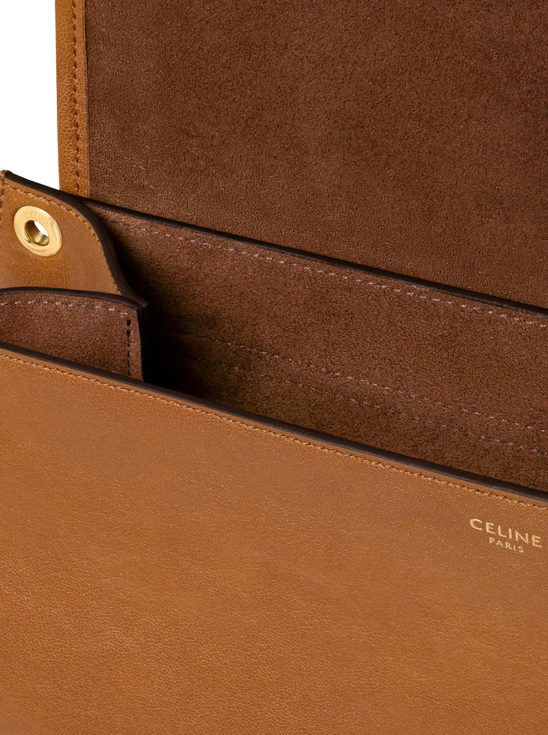 Celine Celine Women Triomphe Soft Saddlebag In Soft Polished Calfskin