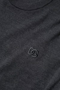 Dolce & Gabbana Gray Wool Logo Knitted Men Pullover Men's Sweater