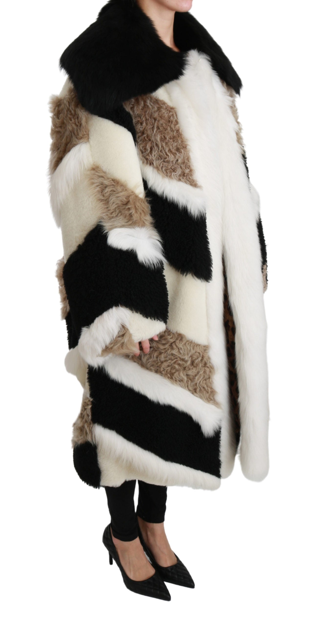 Dolce & Gabbana Gorgeous Shearling Cape Jacket