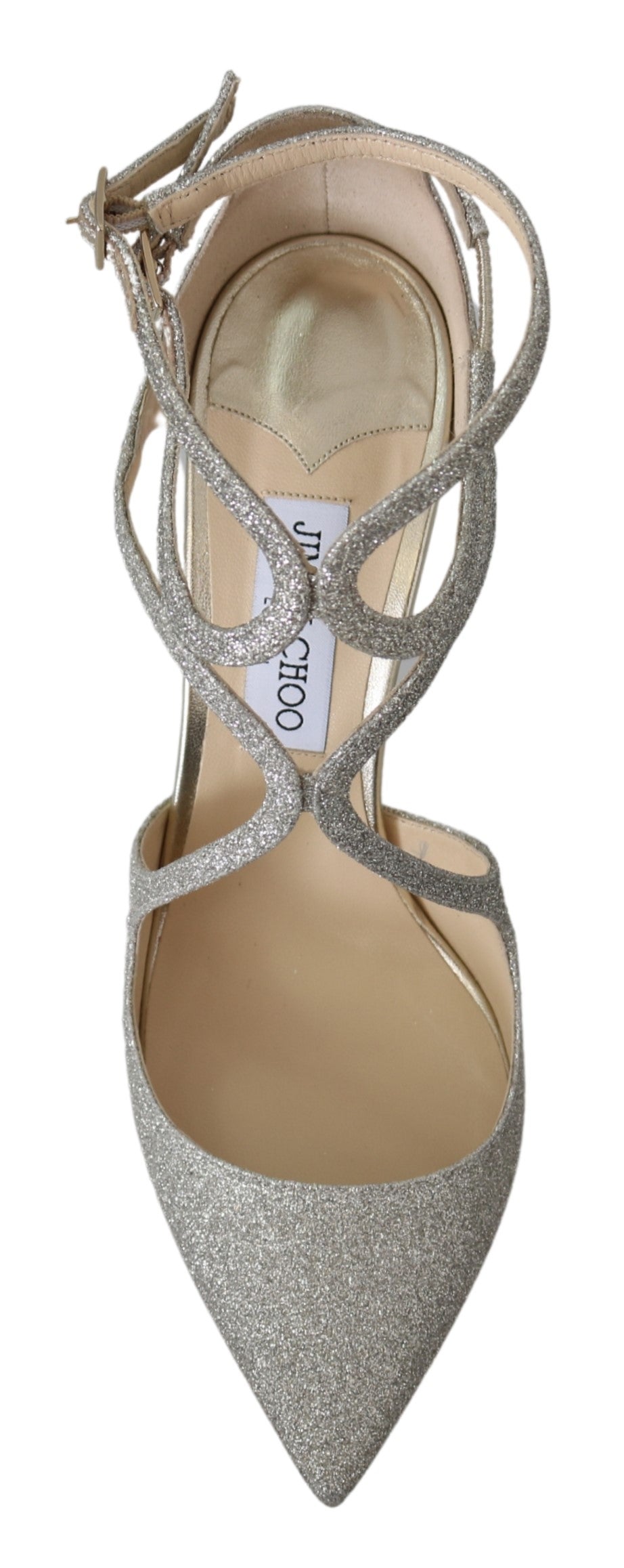 Jimmy Choo Love 100 Glitter Pumps - Silver