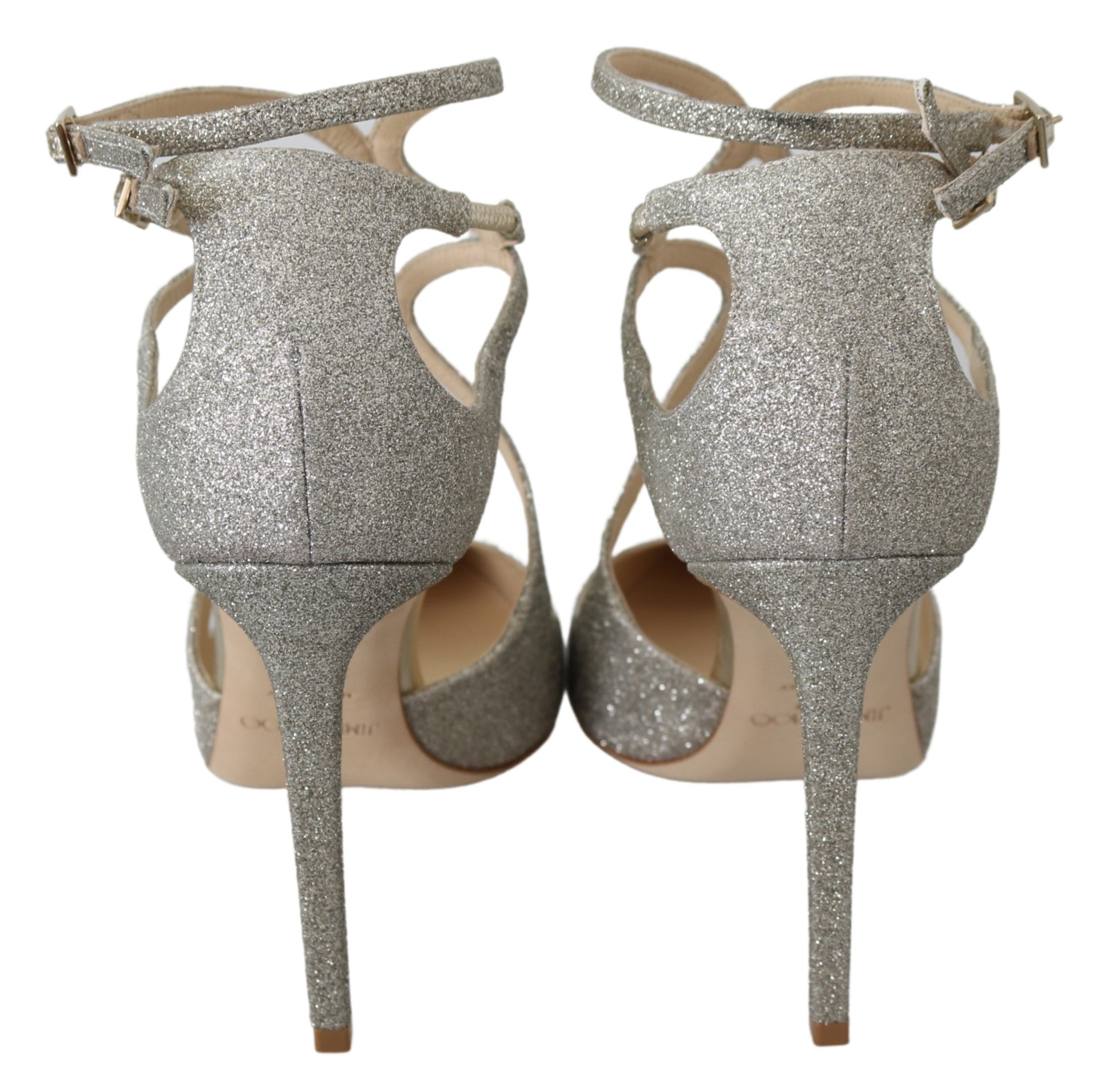 Jimmy Choo Love 100 Glitter Pumps - Silver
