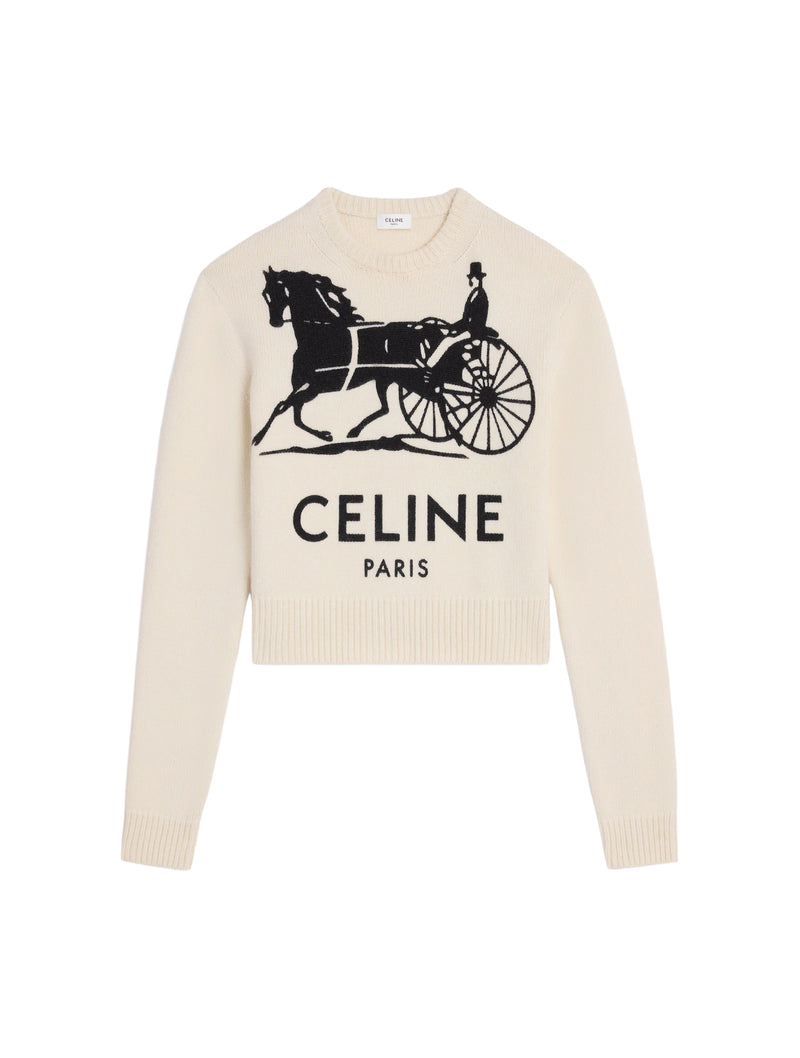 Celine Men Crew Neck Cashmere Sweater