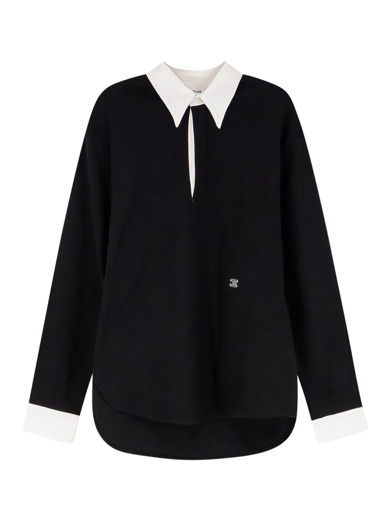 Celine Celine Men Double-Layer T-Shirt In Thin Cotton Jersey