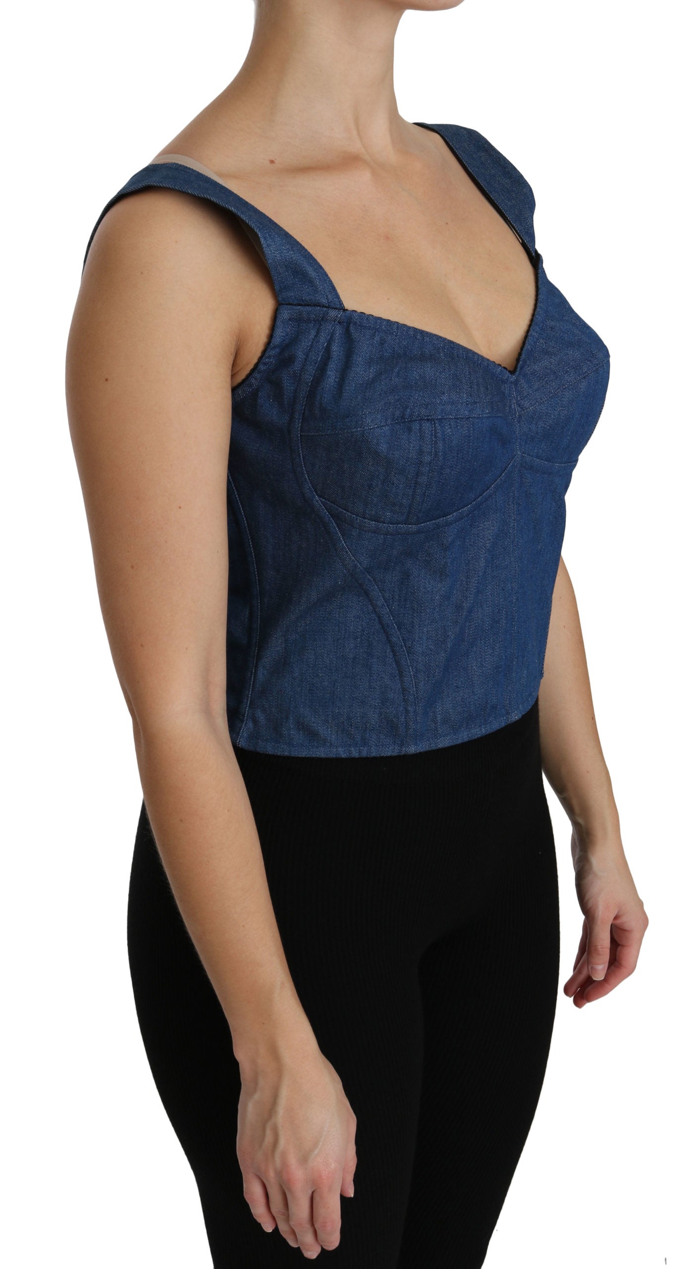 Dolce & Gabbana Denim Corset Top