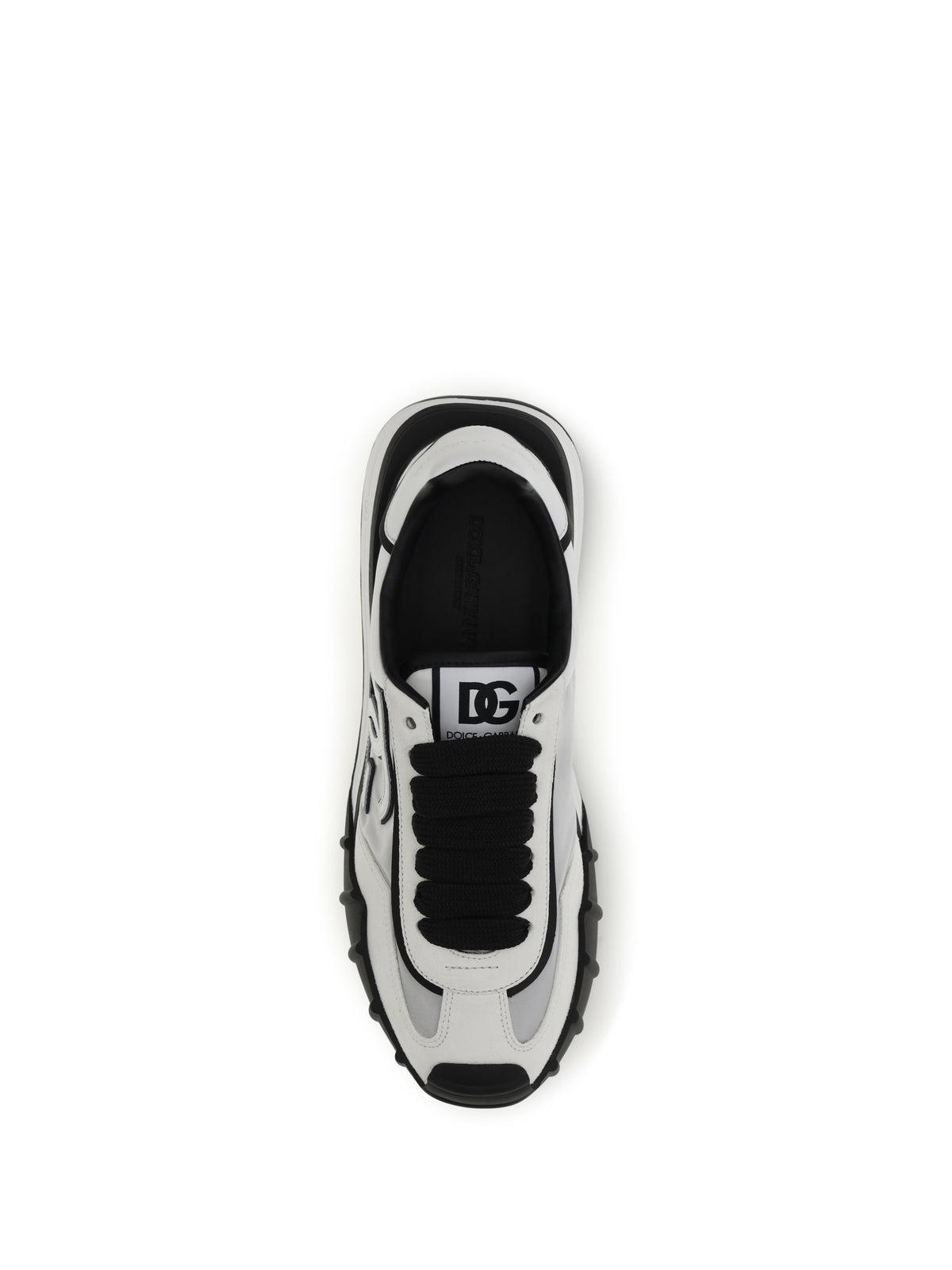 Dolce & Gabbana Men Dg Logo Leather Sneakers