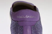Dolce & Gabbana Strass Fashion Sneakers with Robust Rubber Soles