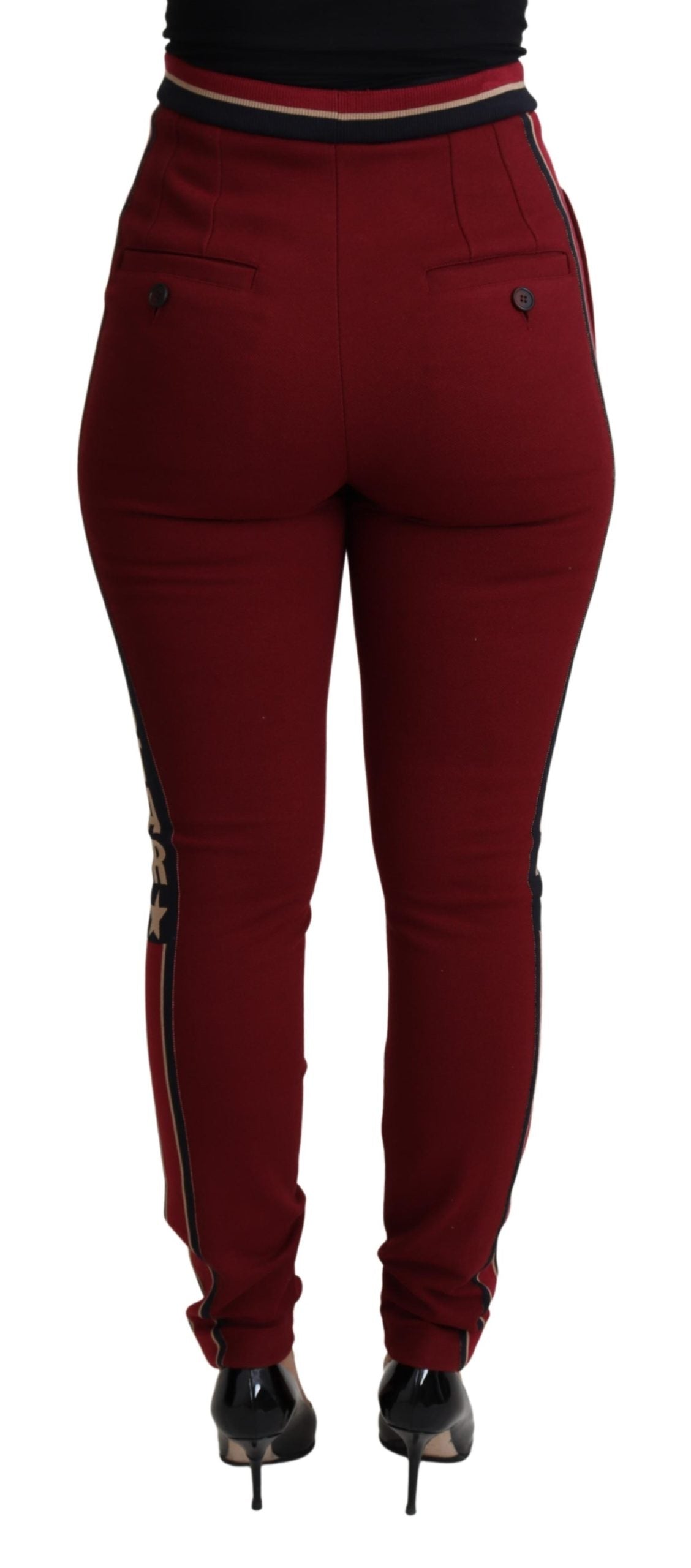 Dolce & Gabbana Women's Burgundy Jogger Pants