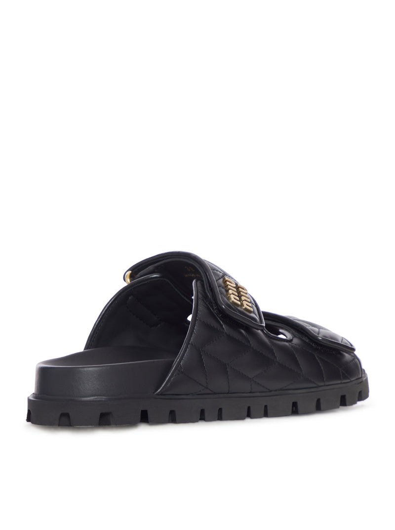 MIU MIU Miu Miu Women Nappa Matelassé Sandals