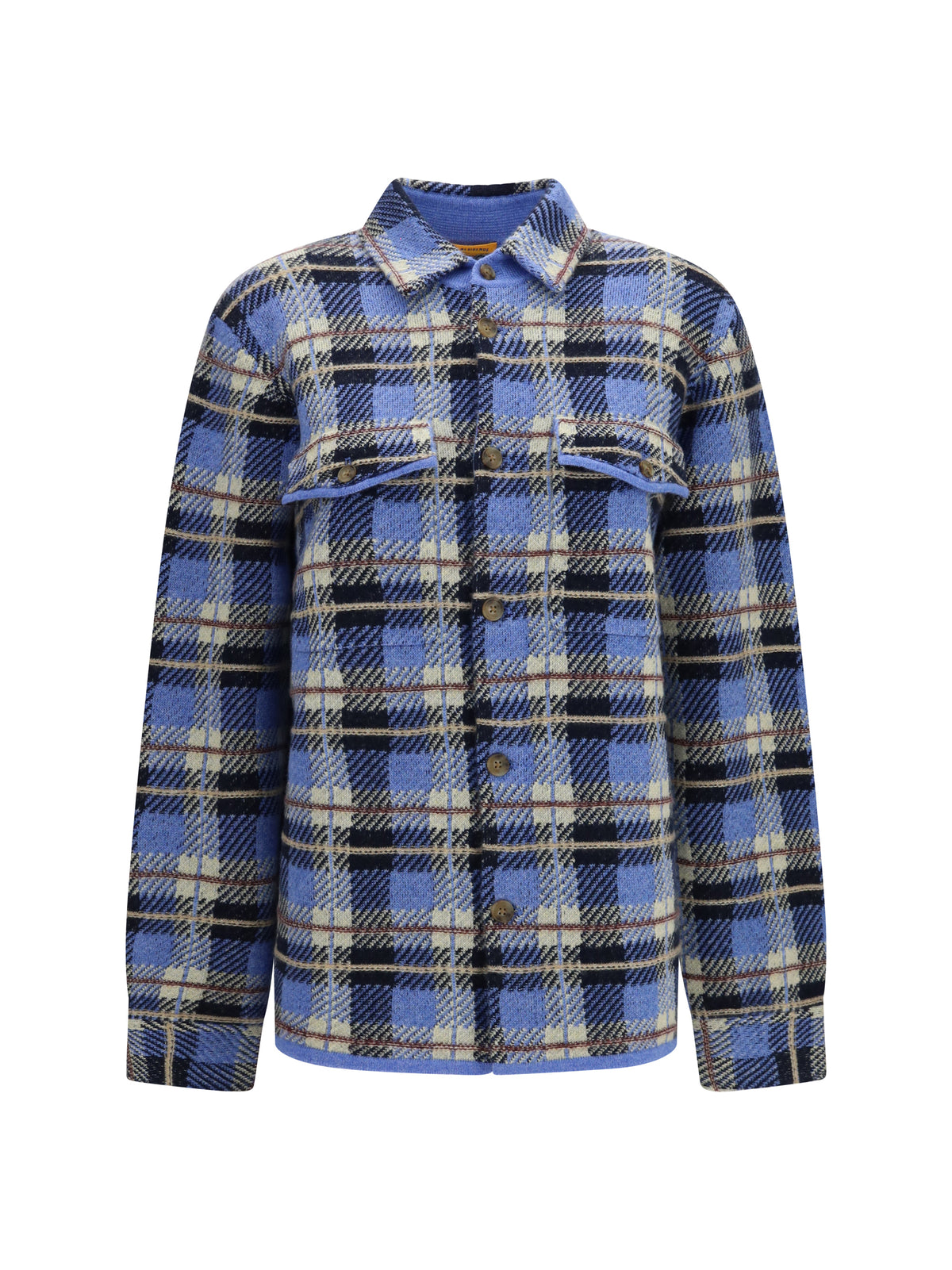 Guest In Residence Women Checked Cashmere Shirt