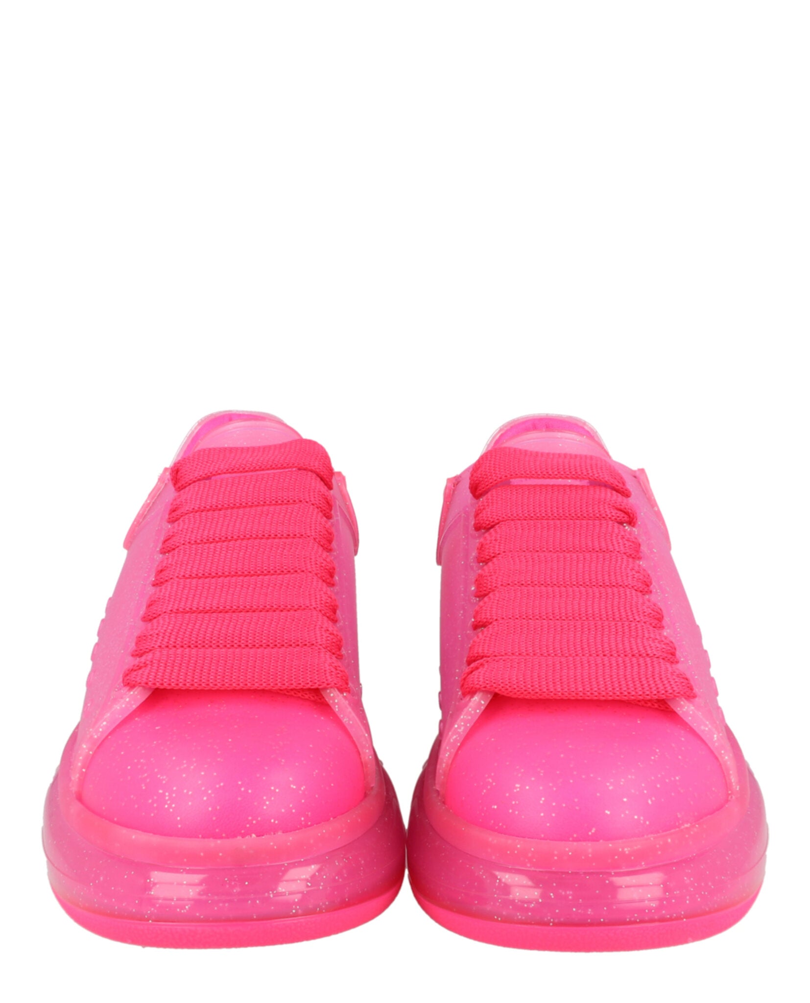 Alexander McQueen Womens Glitter Oversized Sneakers