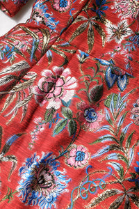 Dolce & Gabbana Red Floral Jacquard A-line Mini Women's Dress
