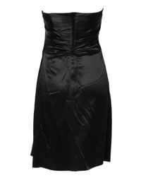 Dolce & Gabbana Black Strapless Sheath A-line Mini Women's Dress