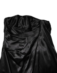Dolce & Gabbana Black Strapless Sheath A-line Mini Women's Dress