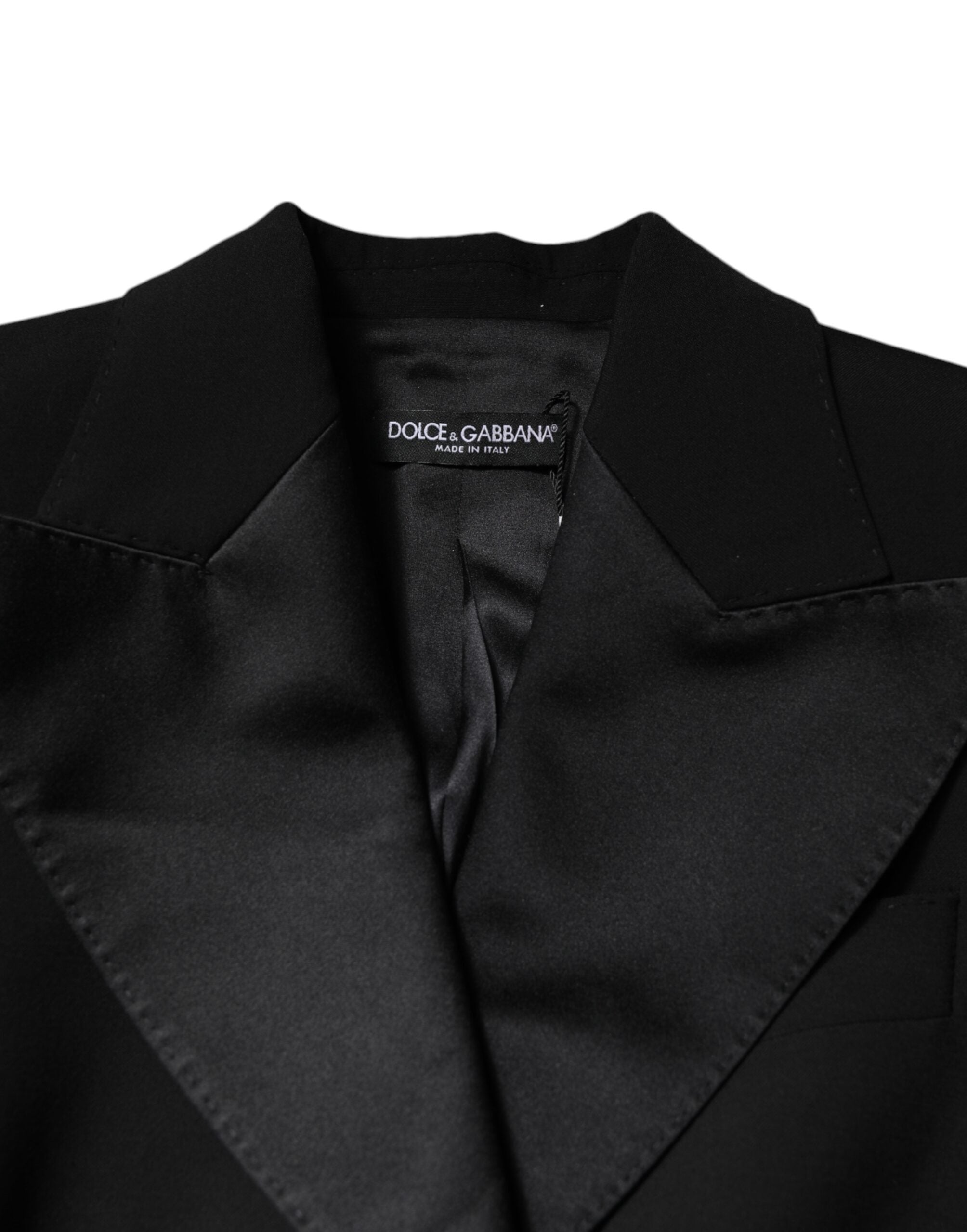 Dolce & Gabbana Dolce & Gabbana Black Wool Jumpsuit Dress Women Coat Women's Jacket
