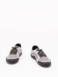 Prada Prada Men Speedrock Leather And Mesh Fabric Sneakers