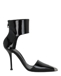 Alexander McQueen Womens Punk Patent Leather Heels