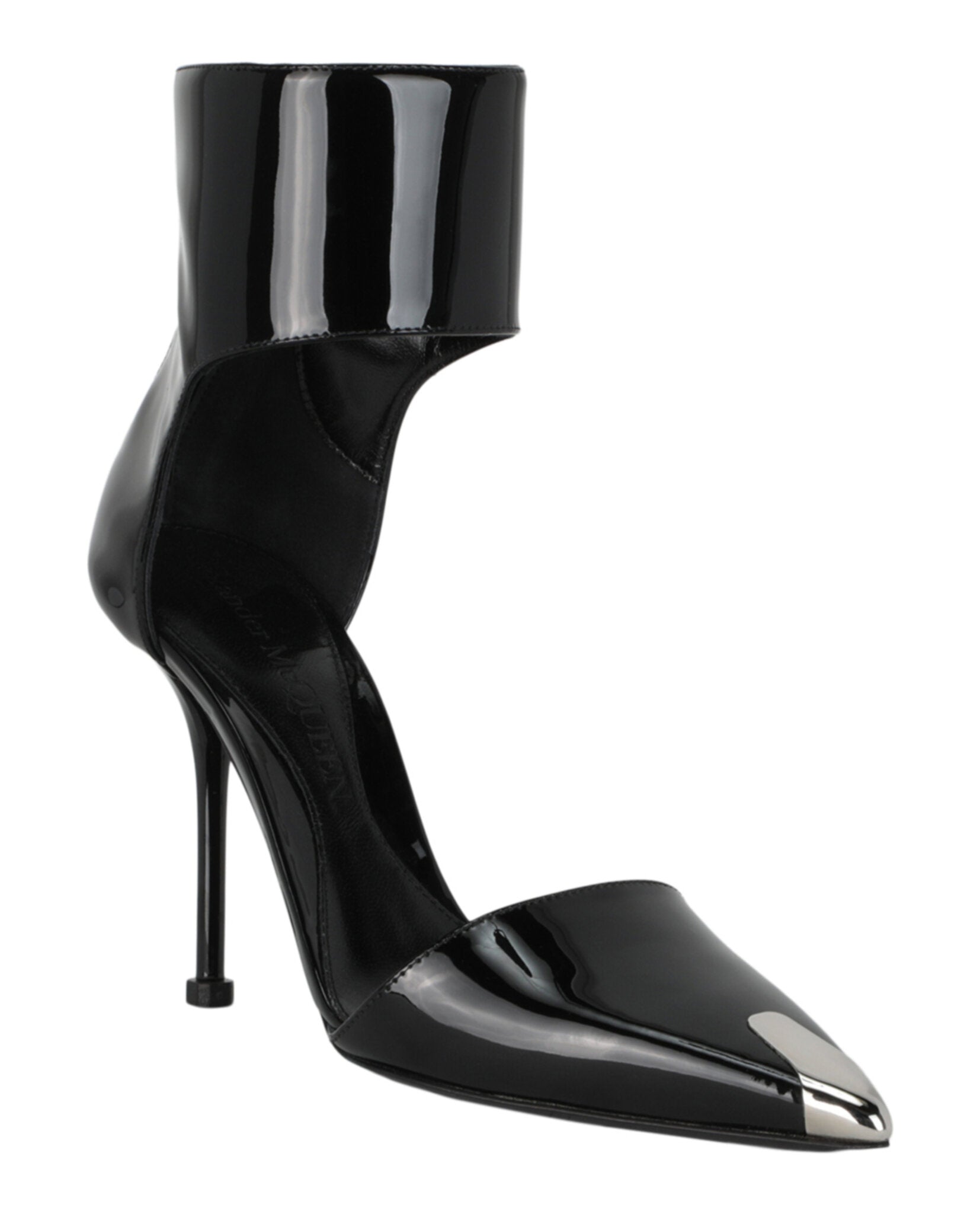 Alexander McQueen Womens Punk Patent Leather Heels