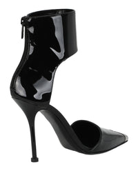 Alexander McQueen Womens Punk Patent Leather Heels