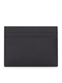 Saint Laurent Saint Laurent Men Tiny Cassandre Hammered Leather Card Holder