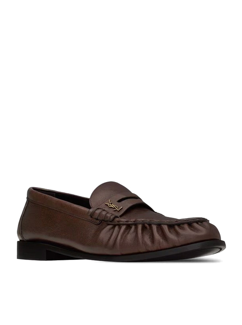Saint Laurent Saint Laurent Men Le Loafer Soft Moccasins In Matt Leather