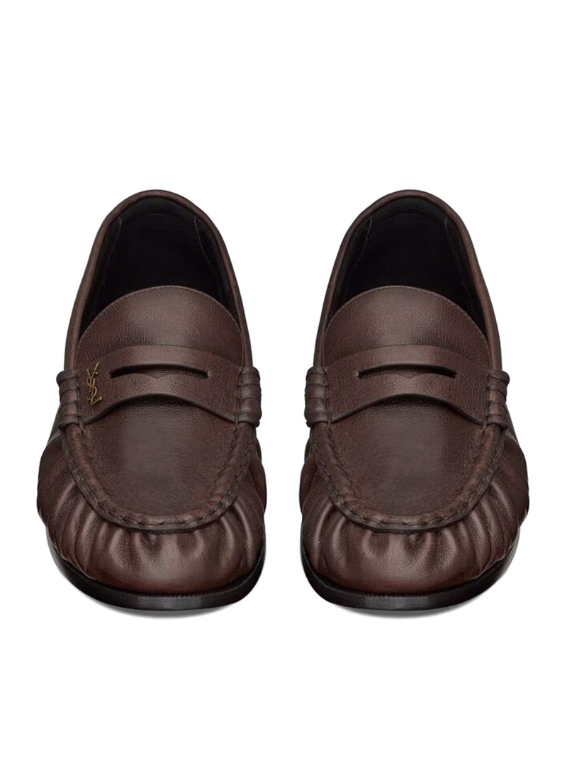 Saint Laurent Saint Laurent Men Le Loafer Soft Moccasins In Matt Leather