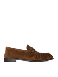 Saint Laurent Men Le Loafer Supple Suede Moccasins