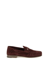 Tom Ford Women Suede Leather T-Strap Loafers