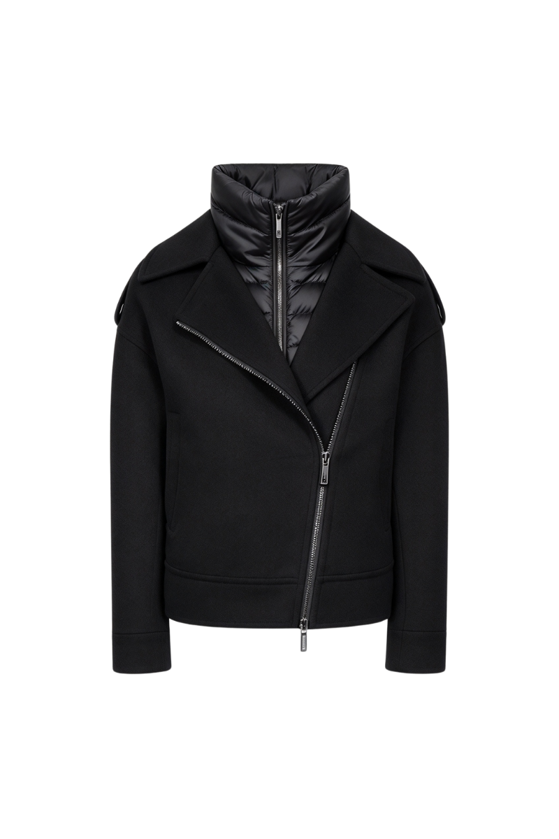 Moorer Moorer Viana-Cwx Biker Jacket Nero