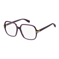 Marc Jacobs Eyeglasses Square Full Rim, Violet Frame and Clear Demo Lenses Lens MJ10980B3V00