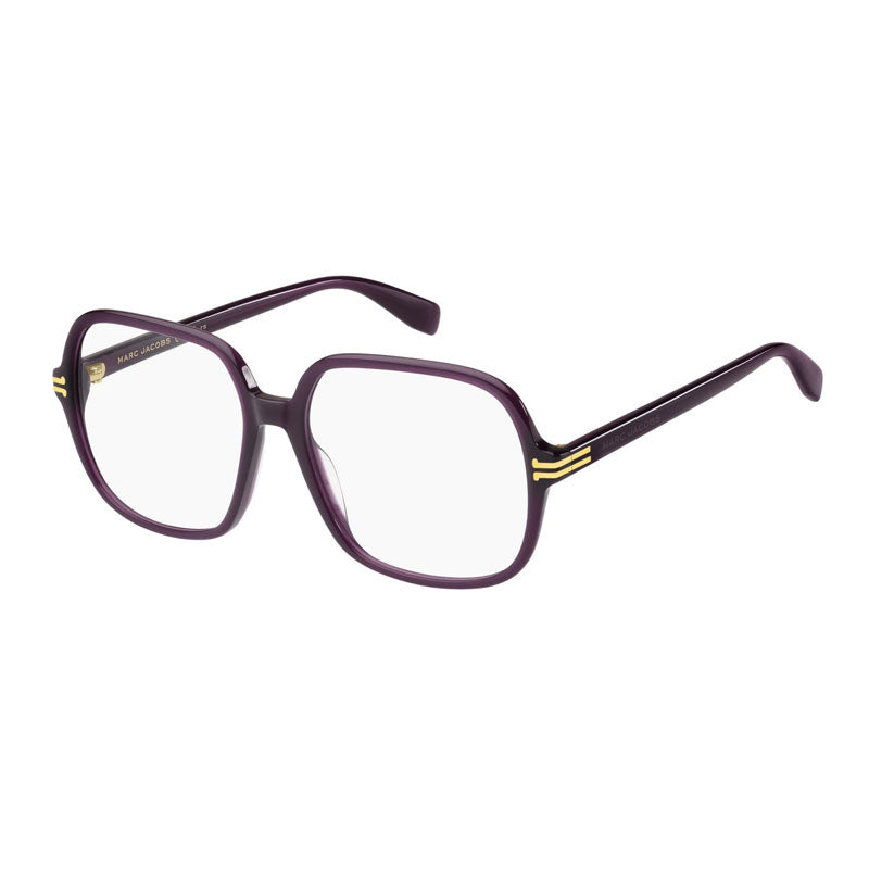 Marc Jacobs Eyeglasses Square Full Rim, Violet Frame and Clear Demo Lenses Lens MJ10980B3V00
