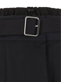 Loewe Women Technical Cotton Fabric Skirt