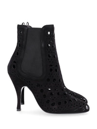 Alaïa Alaïa Women Vienne Perforated Suede Ankle Boots