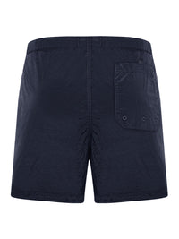 Stone Island Men Navy Blue Compass Logo Swimsuit