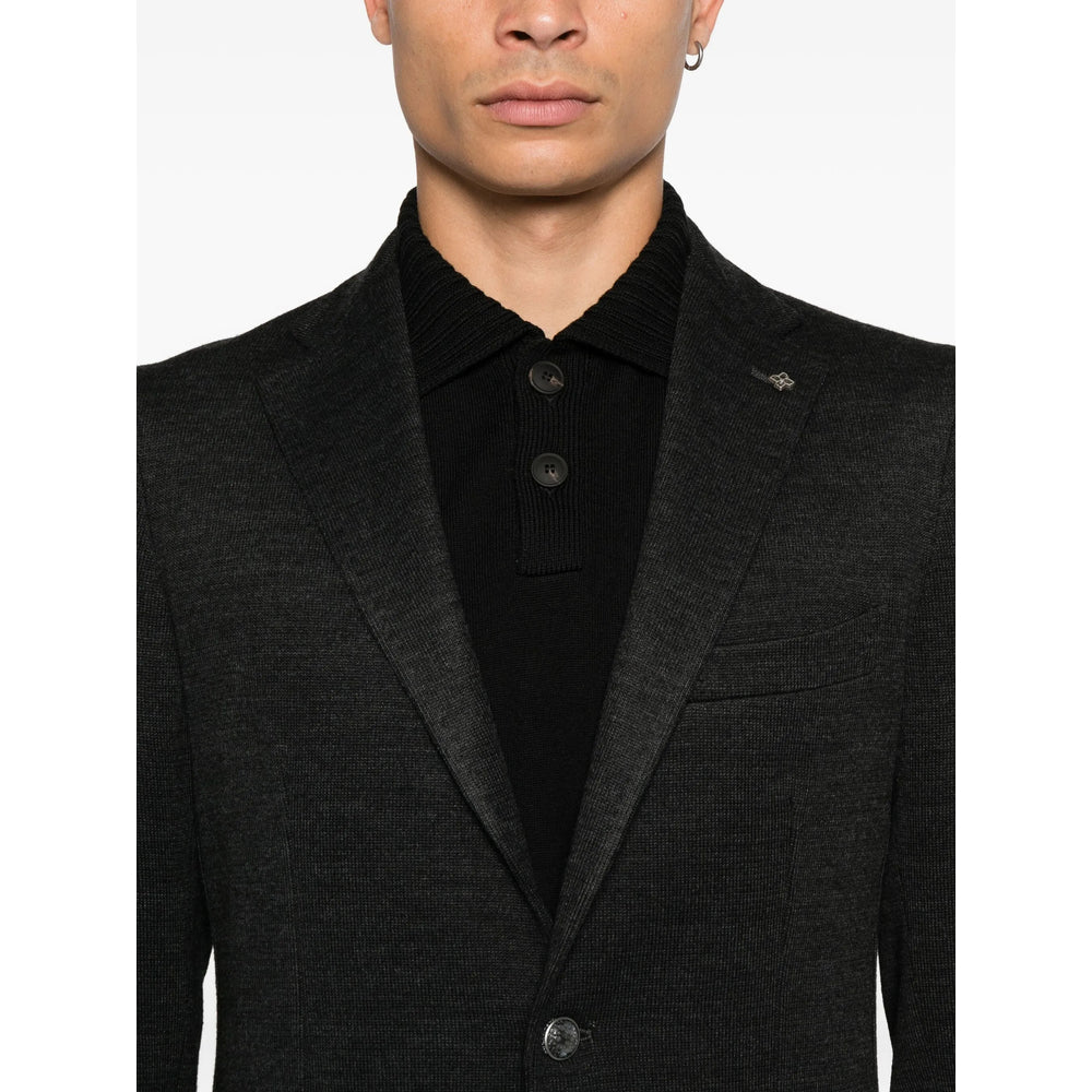 Tagliatore Black Jackets - Blazers Men
