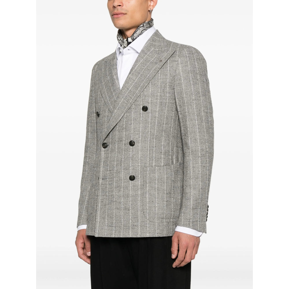 Tagliatore Tagliatore Grey Jackets - Suit & Dinner Jackets Men