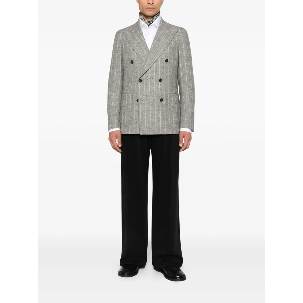 Tagliatore Tagliatore Grey Jackets - Suit & Dinner Jackets Men